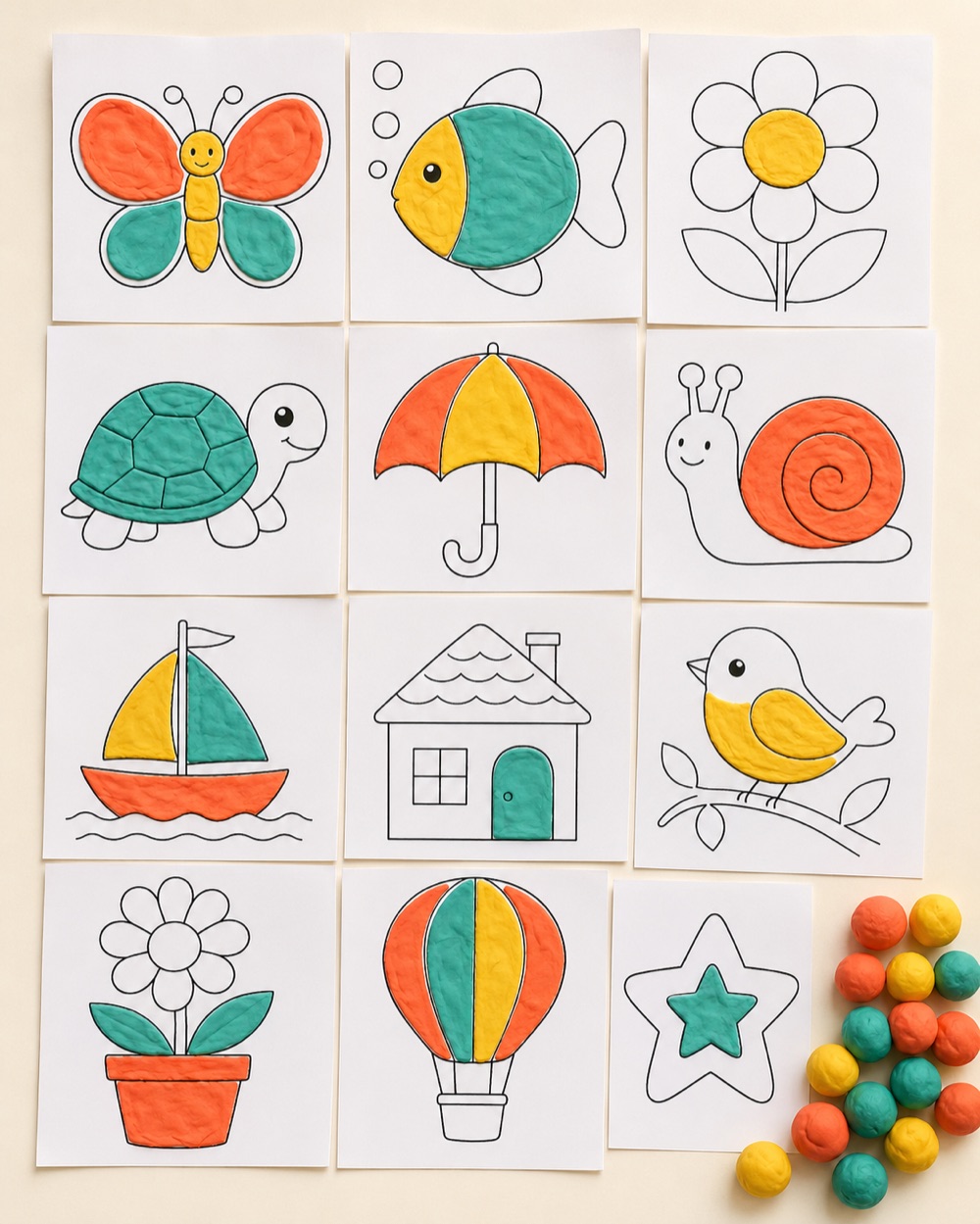 Tapetes de Plastilina — lo que recibes